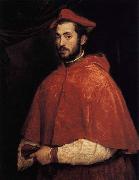 TIZIANO Vecellio Cardinal Alesandro Farnese Spain oil painting artist
